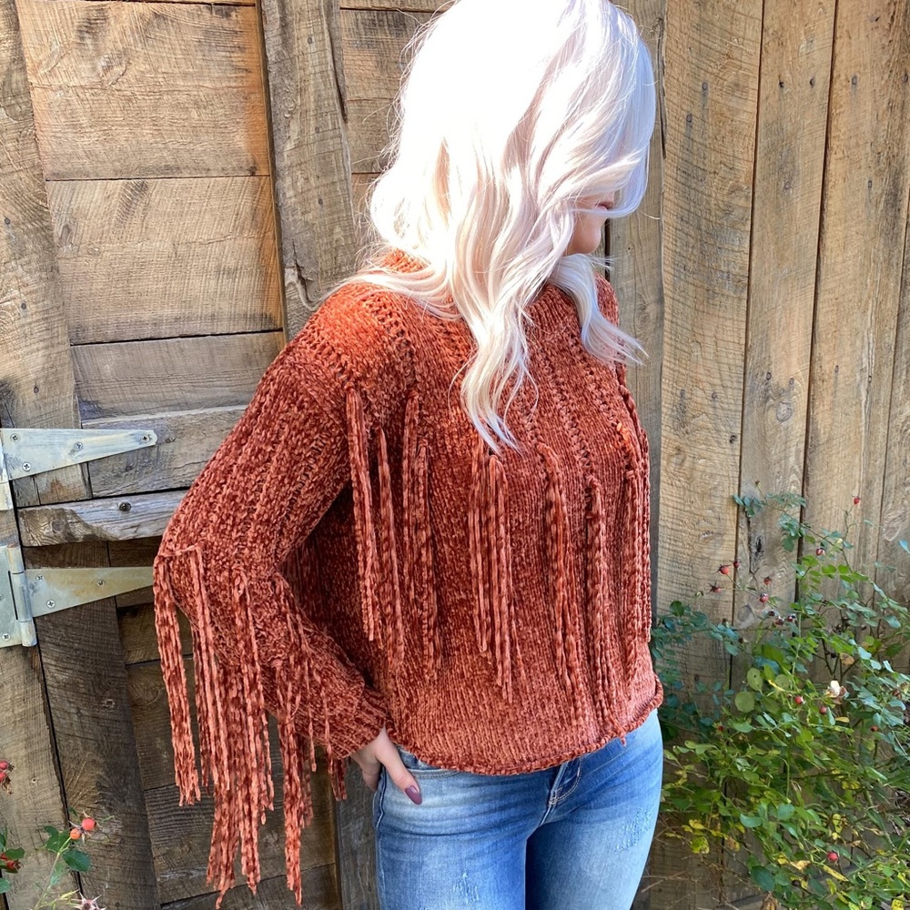 Free Spirit Sweater • Rust